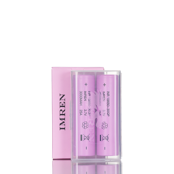 IMREN 30QP 18650 Battery 3000mAh 15A - Pack of 2