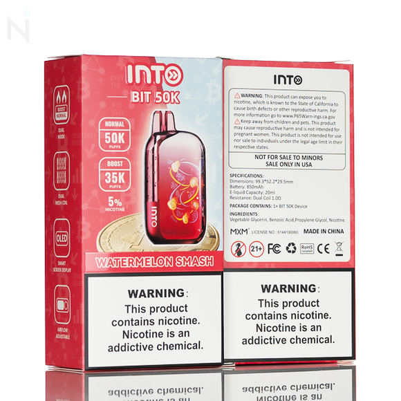 INTO BIT 50K Puffs Disposable Vape