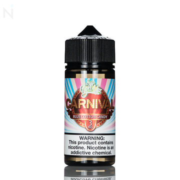 Juice Roll Upz E-Liquid - Carnival Blue Cotton Candy - 100mL