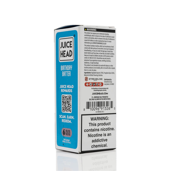 Juice Head E-Liquid - Birthday Batter - 100ml