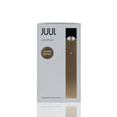Juul Device Limited Edition retail packaging box, featuring a white background with a vertical metallic gold device illustration and a gold circular 'LIMITED EDITION' badge.