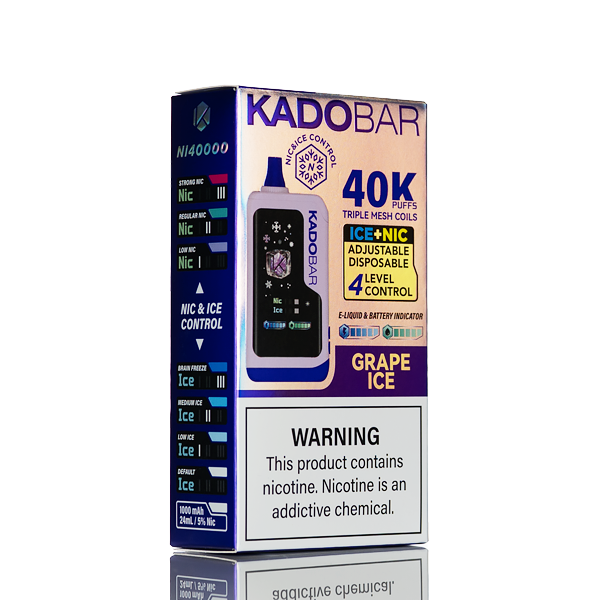 Kado Bar NI40K 40000 Puffs Disposable Vape - 24mL| 5% Salt Kado Bar NI40K 40000 Puffs Disposable Vape - 24mL| 5% Salt