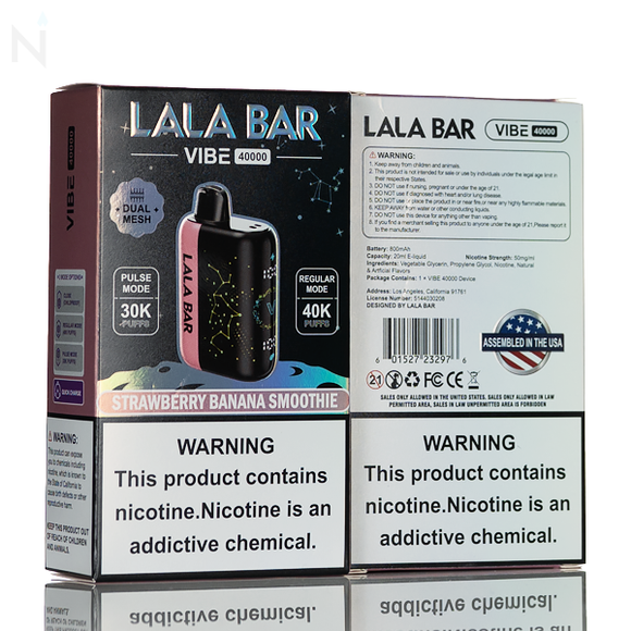 LaLa Bar Vibe 40K 40000 Puffs Disposable - 20mL