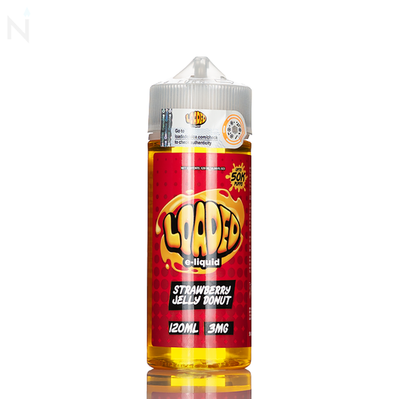 Loaded E-Liquid - Strawberry Jelly Donut - 120mL