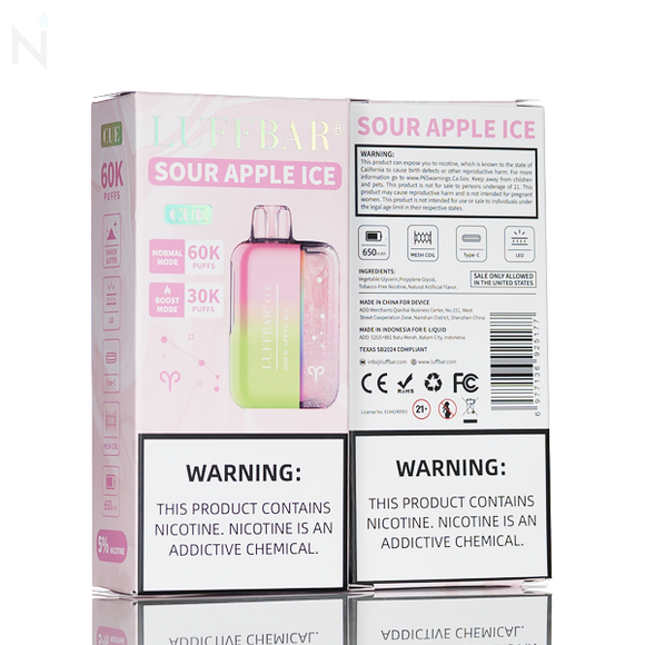 Luffbar Cue 60K Disposable Vape - 20mL