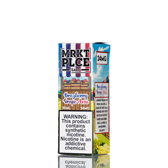 MRKT PLCE Nic Salt - Brazberry Grape Acai - 30mL