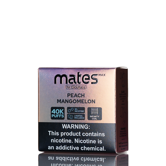 peach mango 7 Daze Clickmate Mates Max Recharge 5% Nic