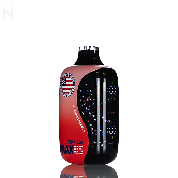 disposable vape texas MAXUS Star 50K 50,000 Puffs Flavour:Blueberry Cherry Cranberry KadoBar Drip Disposable (50000 Dripn 26ml