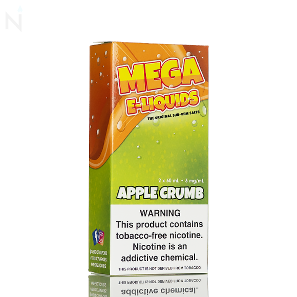 Mega E-Liquid - Apple Crumb - 120mL