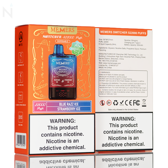 Memers Switcher S22000 Puffs Disposable Vape - 24mL