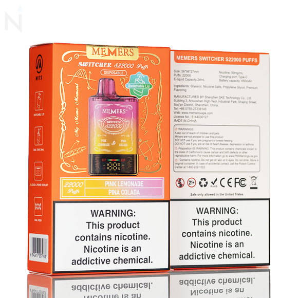 Memers Switcher S22000 Puffs Disposable Vape - 24mL