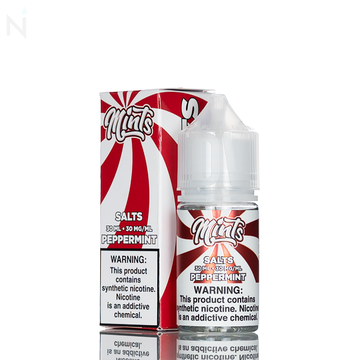 Mints Vape Co Peppermint Salts 30ml synthetic nicotine salt e-liquid peppermint menthol vape juice 30mg 50mg USA