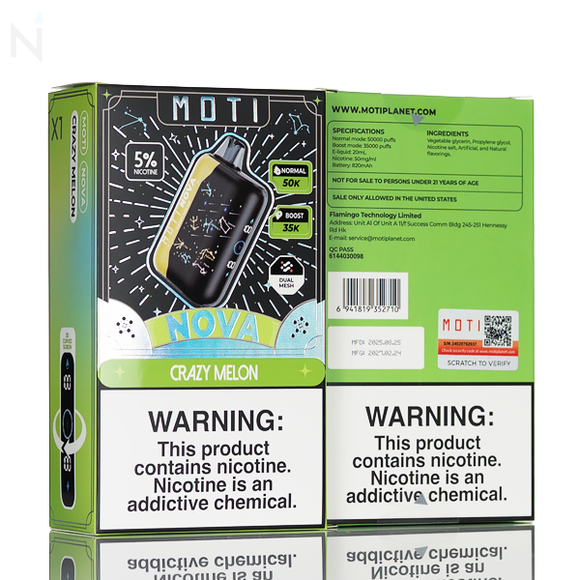 Moti Nova 50K Puffs Disposable Vape