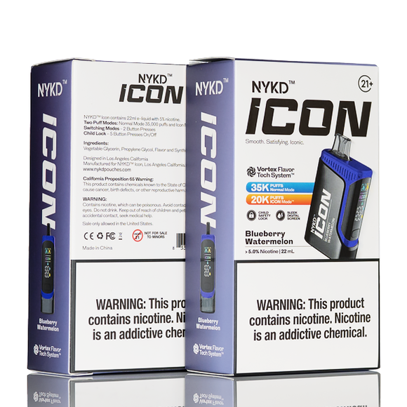 NYKD Icon 35k 35000 Puffs Disposable Vape - 22mL