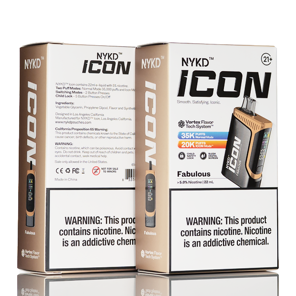 NYKD Icon 35k 35000 Puffs Disposable Vape - 22mL