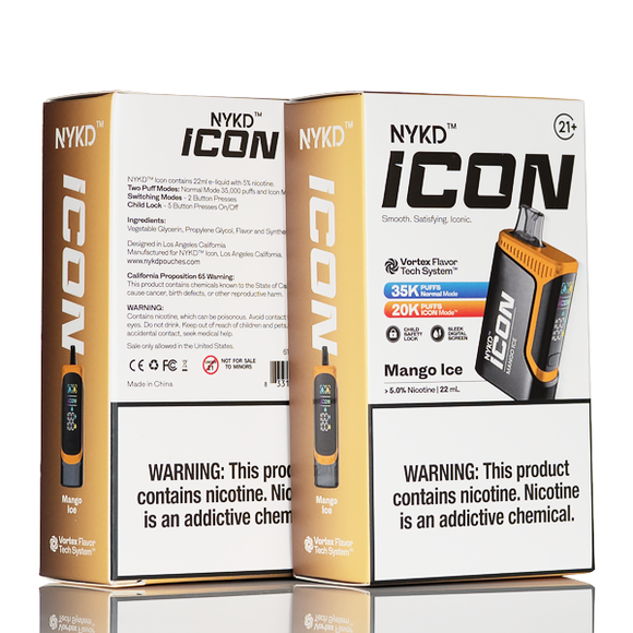 NYKD Icon 35k 35000 Puffs Disposable Vape - 22mL