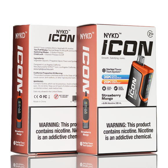 NYKD Icon 35k 35000 Puffs Disposable Vape - 22mL