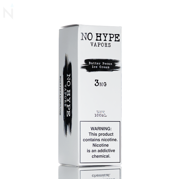 No Hype Vapors - Butter Pecan Ice Cream - 100mL
