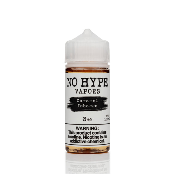 No Hype Vapors E-Liquid - Caramel Tobacco - 100mL