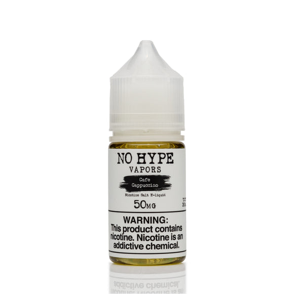 No Hype Vapors Salt Nic E-Liquid - Cafe Cappuccino - 30mL