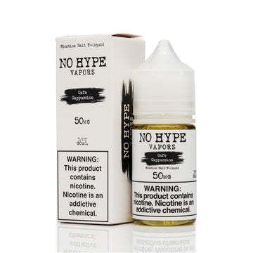 No Hype Vapors Salt Nic E-Liquid - Cafe Cappuccino - 30mL