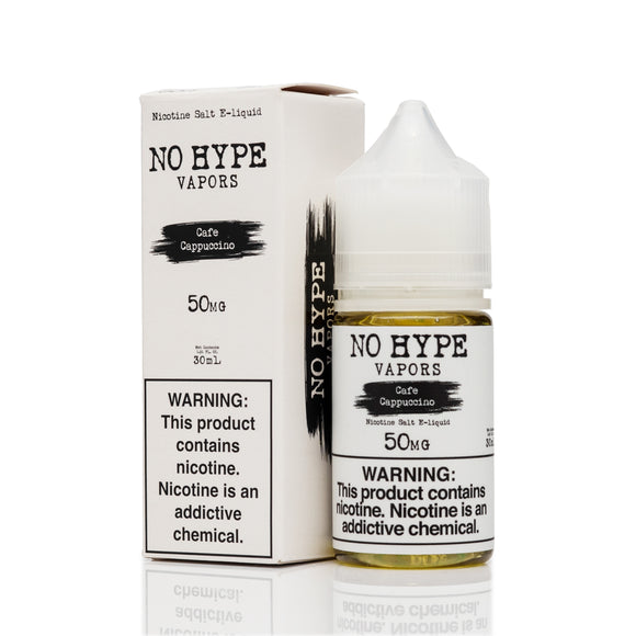 No Hype Vapors Salt Nic E-Liquid - Cafe Cappuccino - 30mL