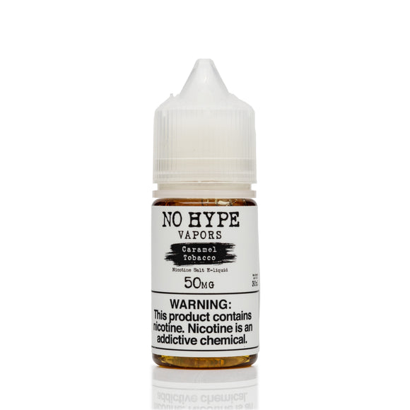 No Hype Vapors Salt Nic E-Liquid - Caramel Tobacco - 30mL