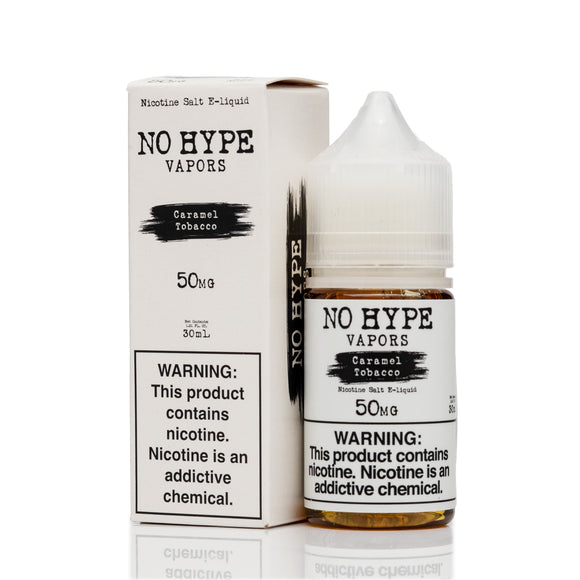 No Hype Vapors Salt Nic E-Liquid - Caramel Tobacco - 30mL