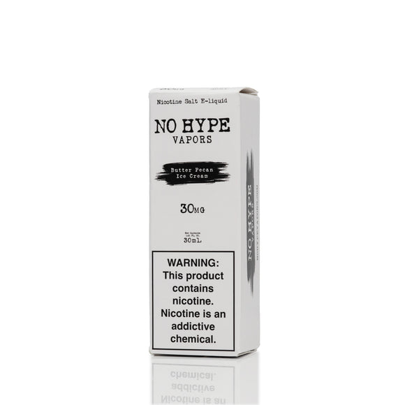 No Hype Vapors Salt Nic E-Liquid - Butter Pecan Ice Cream - 30mL