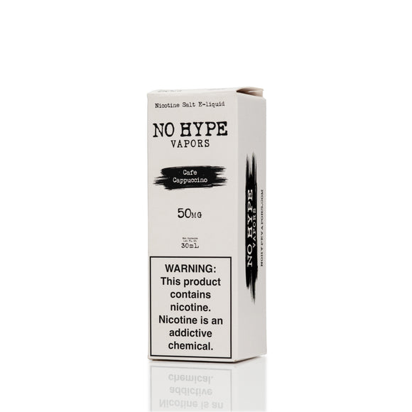 No Hype Vapors Salt Nic E-Liquid - Cafe Cappuccino - 30mL