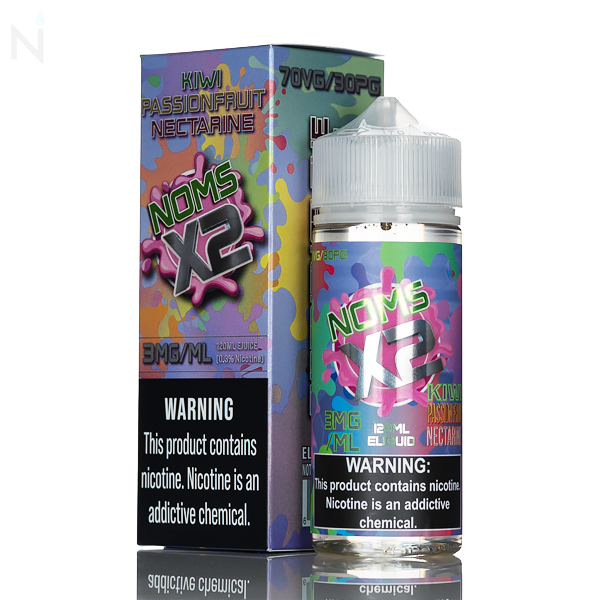 NOMS X2 - Kiwi Passion Fruit Nectarine - 120mL | Only $9.49 NOMS X2 - Kiwi Passion Fruit Nectarine - 120mL | Only $9.49