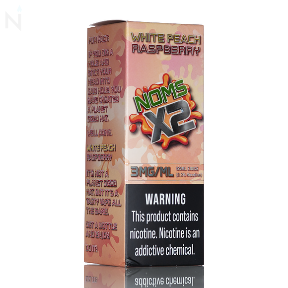 NOMS X2 - White Peach Raspberry - 120mL
