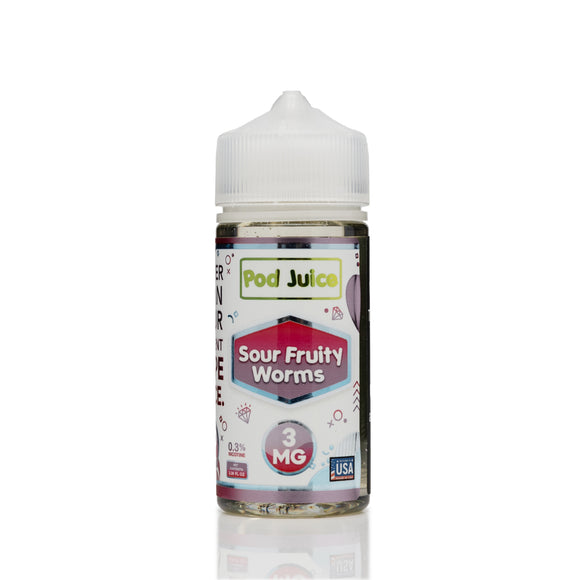 Pod Juice - Sour Fruity Worms - 100ml