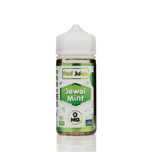 Pod Juice - Jewel Mint - No Nicotine Vape Juice - 100ml