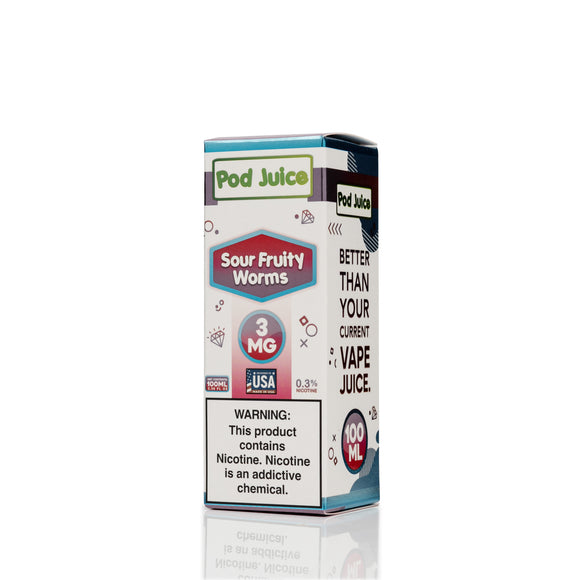 Pod Juice - Sour Fruity Worms - 100ml