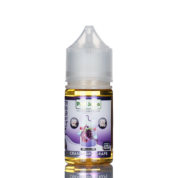 Pod Juice Salt PJ5000 - Cranberry Grape - 30ml | Fruity Nic Salt Pod Juice Salt PJ5000 - Cranberry Grape - 30ml | Fruity Nic Salt