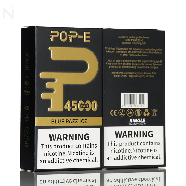 Pop-E 45000 Puffs Disposable Vape | Only $12.99