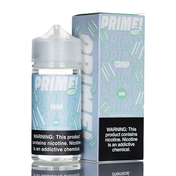 Crisp from Prime E-Liquids, a pure menthol flavor complimented with a slight hint of sweet lemon.