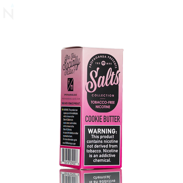 Vape Pink Salt By Propaganda E-Liquid - Cookie Butter - 30mL | Only $9.99 Vape Pink Salt By Propaganda E-Liquid - Cookie Butter - 30mL | Only $9.99