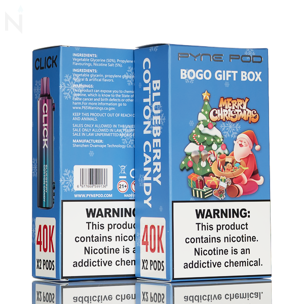 Pyne Pod Click 40K Disposable Pod Holiday Edition - 5% | Only $13.99 Pyne Pod Click 40K Disposable Pod Holiday Edition - 5% | Only $13.99