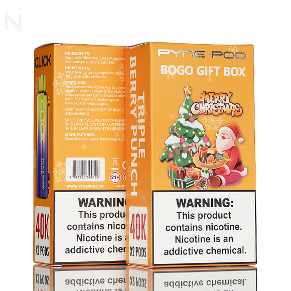 Pyne Pod Click 40K Disposable Pod Holiday Edition - 5% - 2 Pack