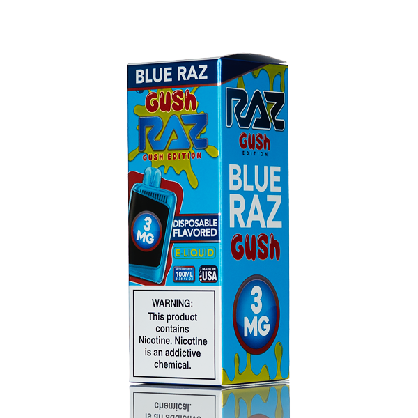 Pod Juice X RAZ E-Liquid - Blue Razz Gush - 100mL | Made In The USA Pod Juice X RAZ E-Liquid - Blue Razz Gush - 100mL | Made In The USA