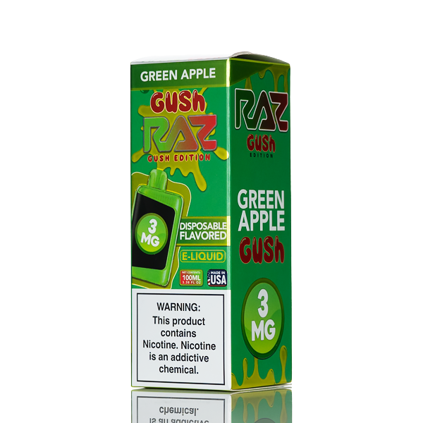 Pod Juice X RAZ E-Liquid - Green Apple Gush - 100mL