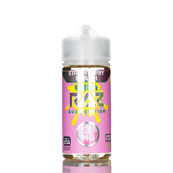 Pod Juice X RAZ E-Liquid - Strawberry Peach Gush - 100mL