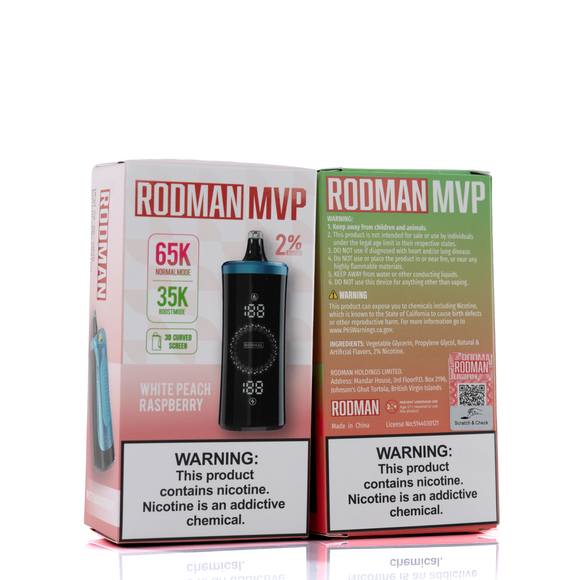 RODMAN MVP 65K Puffs Disposable Vape (USA Edition)