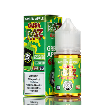 Pod Juice X RAZ Salt Nic - Green Apple Gush - 30mL