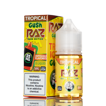 Pod Juice X RAZ Salt Nic - Tropical Gush - 30mL