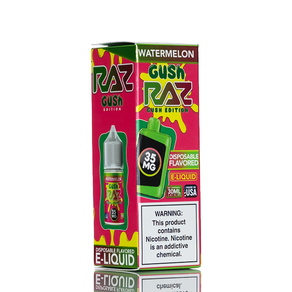 Pod Juice X RAZ Salt Nic - Watermelon Gush - 30mL | Made In The USA Pod Juice X RAZ Salt Nic - Watermelon Gush - 30mL | Made In The USA