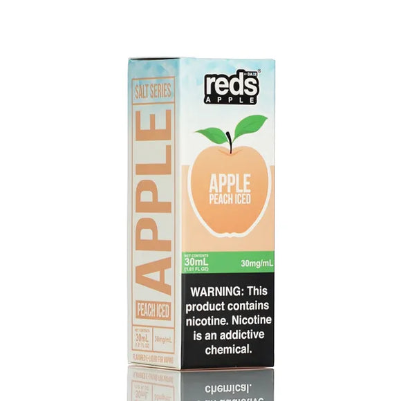 7 Daze TFN Salt Series - Reds Apple eJuice - Peach Iced - 30ml