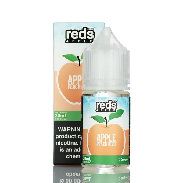 7 Daze TFN Salt Series - Reds Apple eJuice - Peach Iced - 30ml